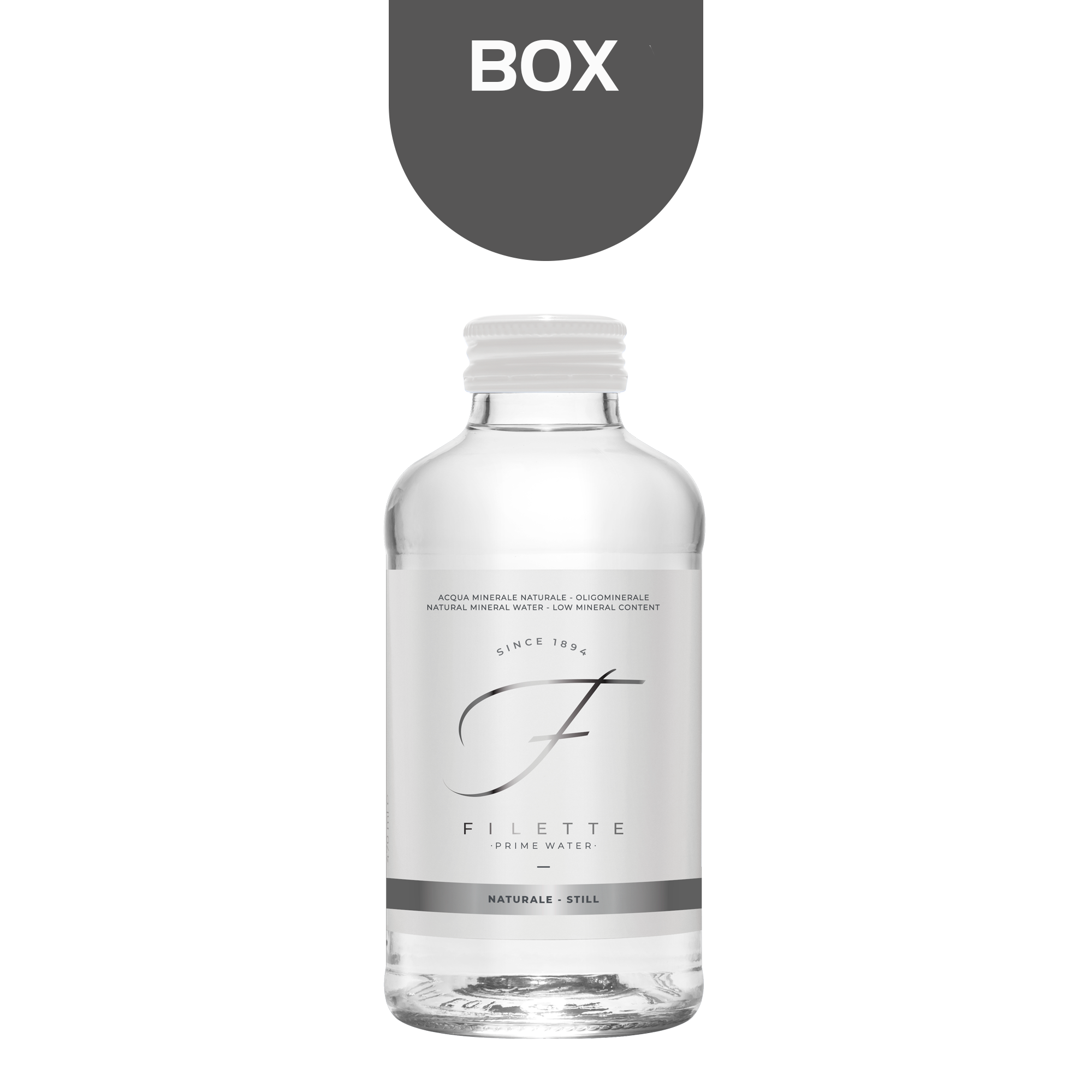 Box Acqua Filette Naturale in Vetro 25 bottiglie da 47 cl – Trasporto  incluso